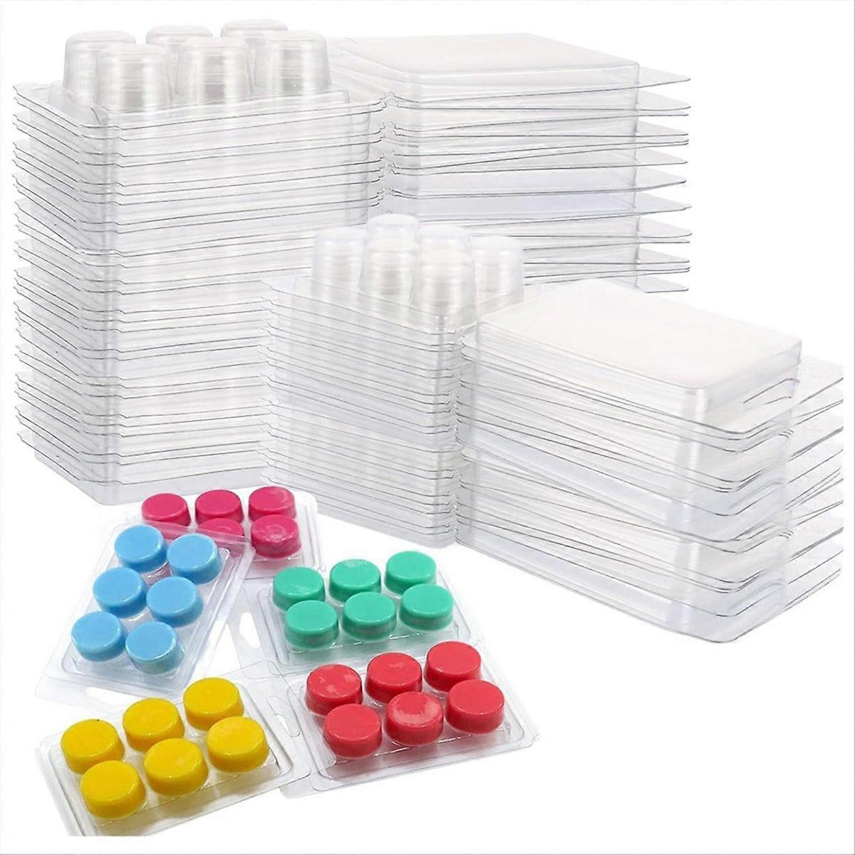 150 Pack Wax Melt Clamshells Molds (Round)