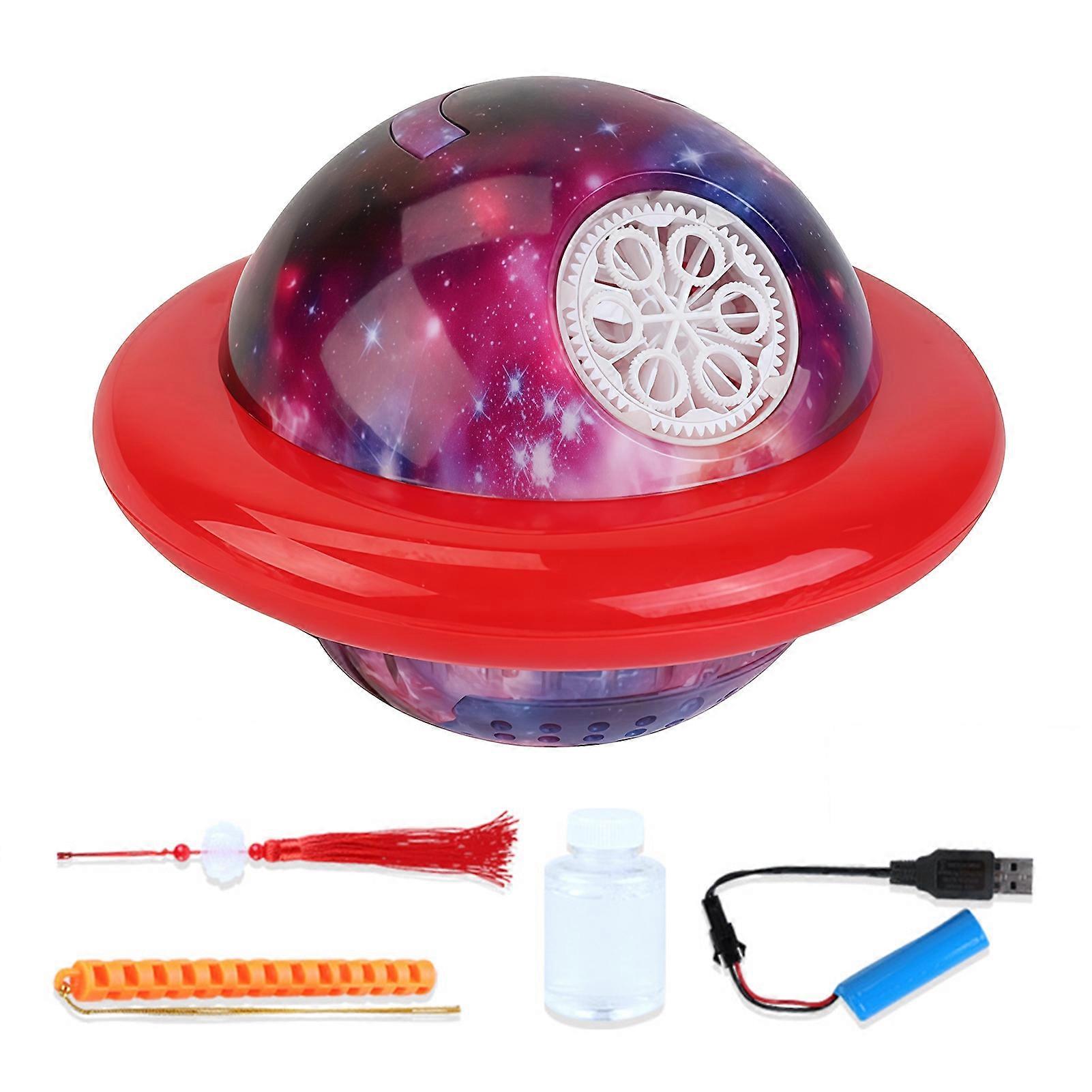 Bubble Machine for Kids Portable Lantern Bubble Maker 6-Hole Bubble Blower Continuous Bubble Spray
