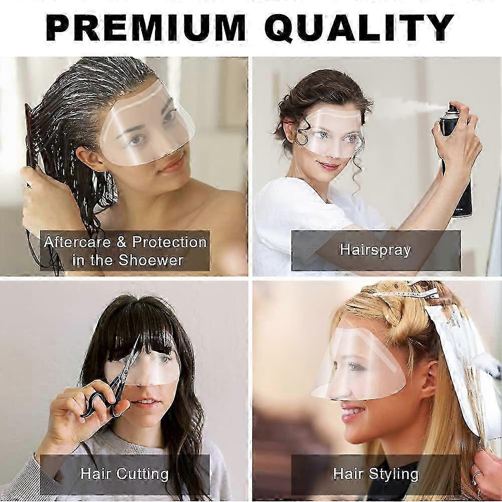 60 PCS Shower Face Eye ShieldsClear Visors Eye Protector Makeup Protective