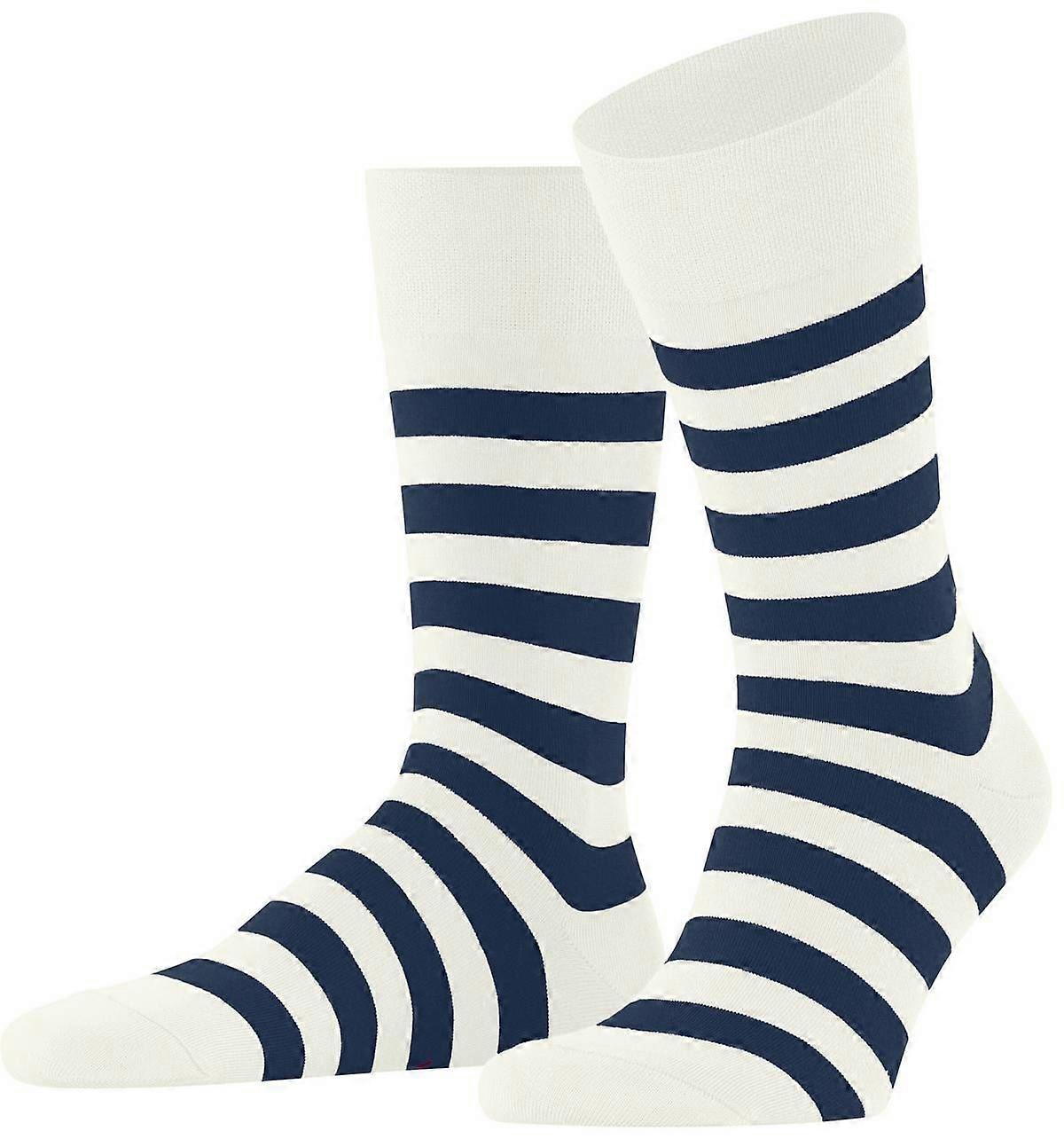 Falke Sensitive Mapped Line Socks - White/Blue