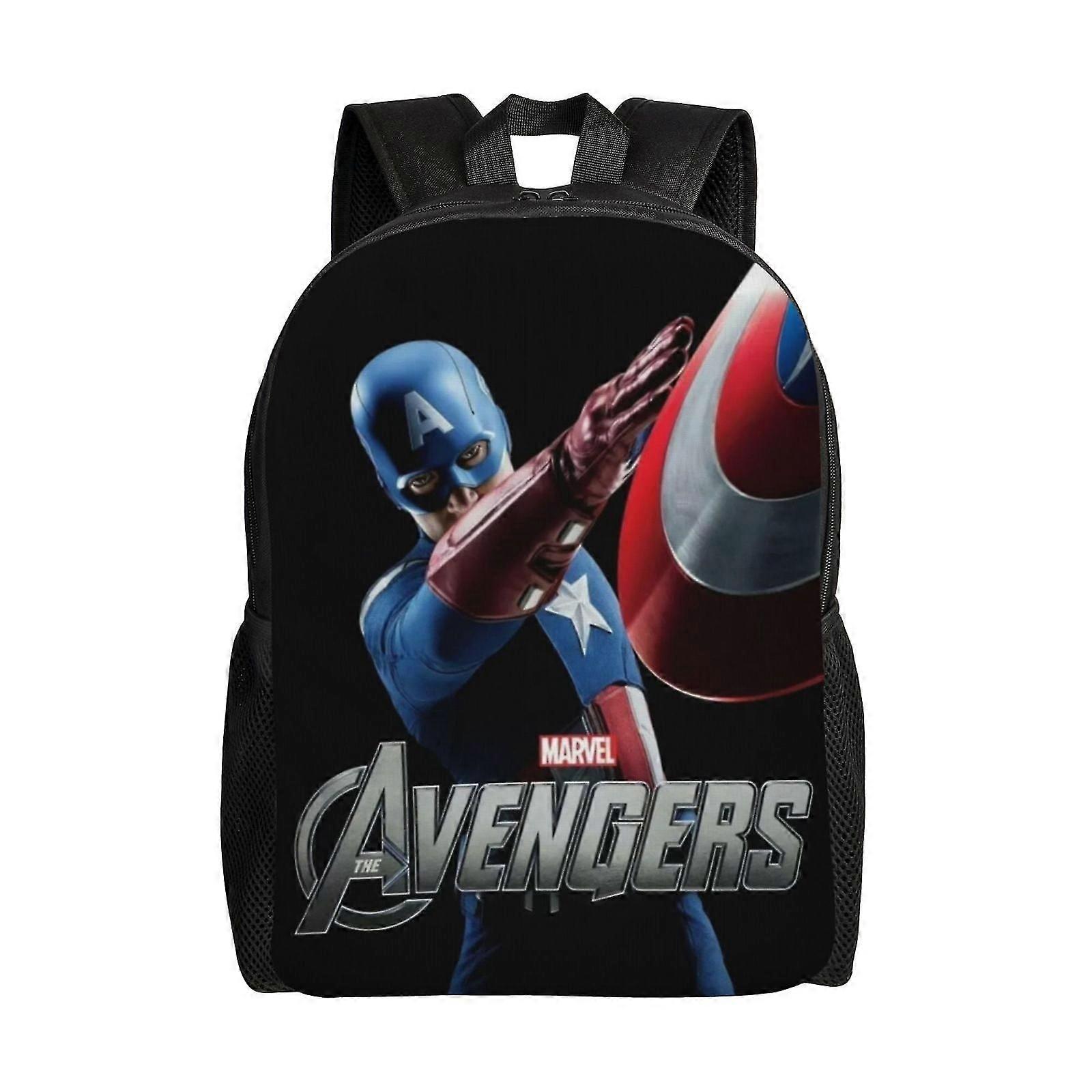 j7496 Captain America Kid Backpack School Bag Elementary Students Bookbags for Teens Boys e7496