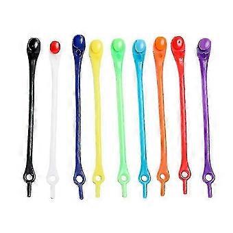 60pcs Elastic Silicone Shoelaces Adults And Kids Lazy Laces,z