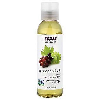 NOW Żywność, Rozwiązania, Olej z pestek winogron, 4 fl oz (118 ml)