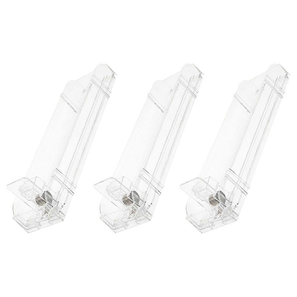Transparent Auto-Push Showcase for Shop Display Stand Pusher 3Pcs