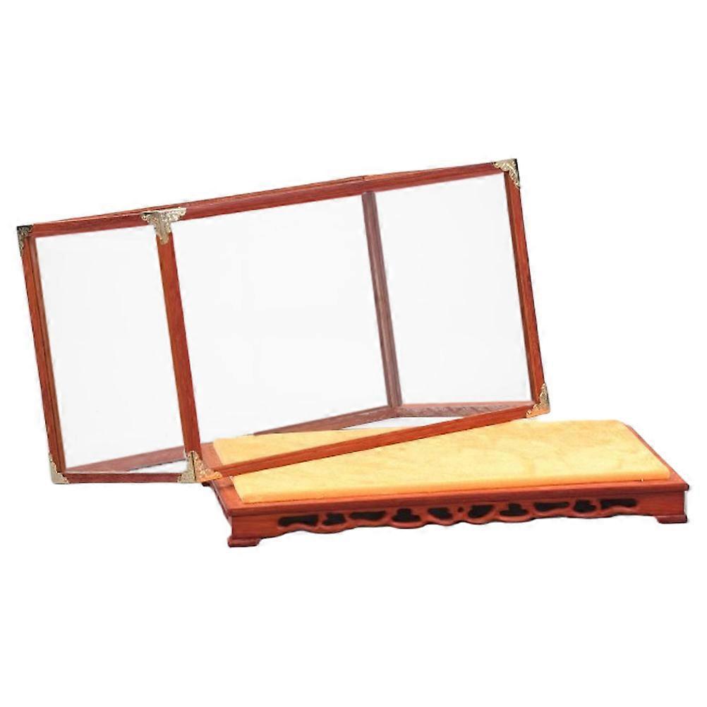 Multi-Function Transparent Display Box for Storage Use Featuring Buddha Figurine Large