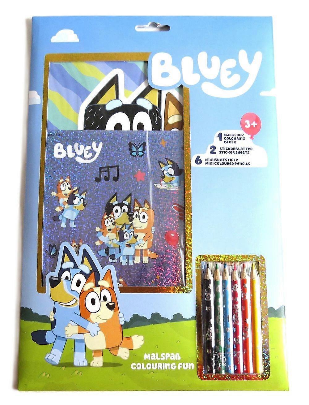 Bluey målarskoj set