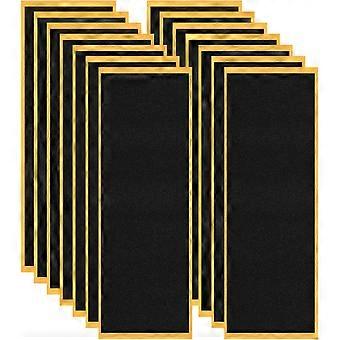 15 Pcs Fingerboard Foam Grip Tape, Non-Slip Pu Foam Grip Stickers, 110Mm X 38Mm, Black, for Finger Skateboards