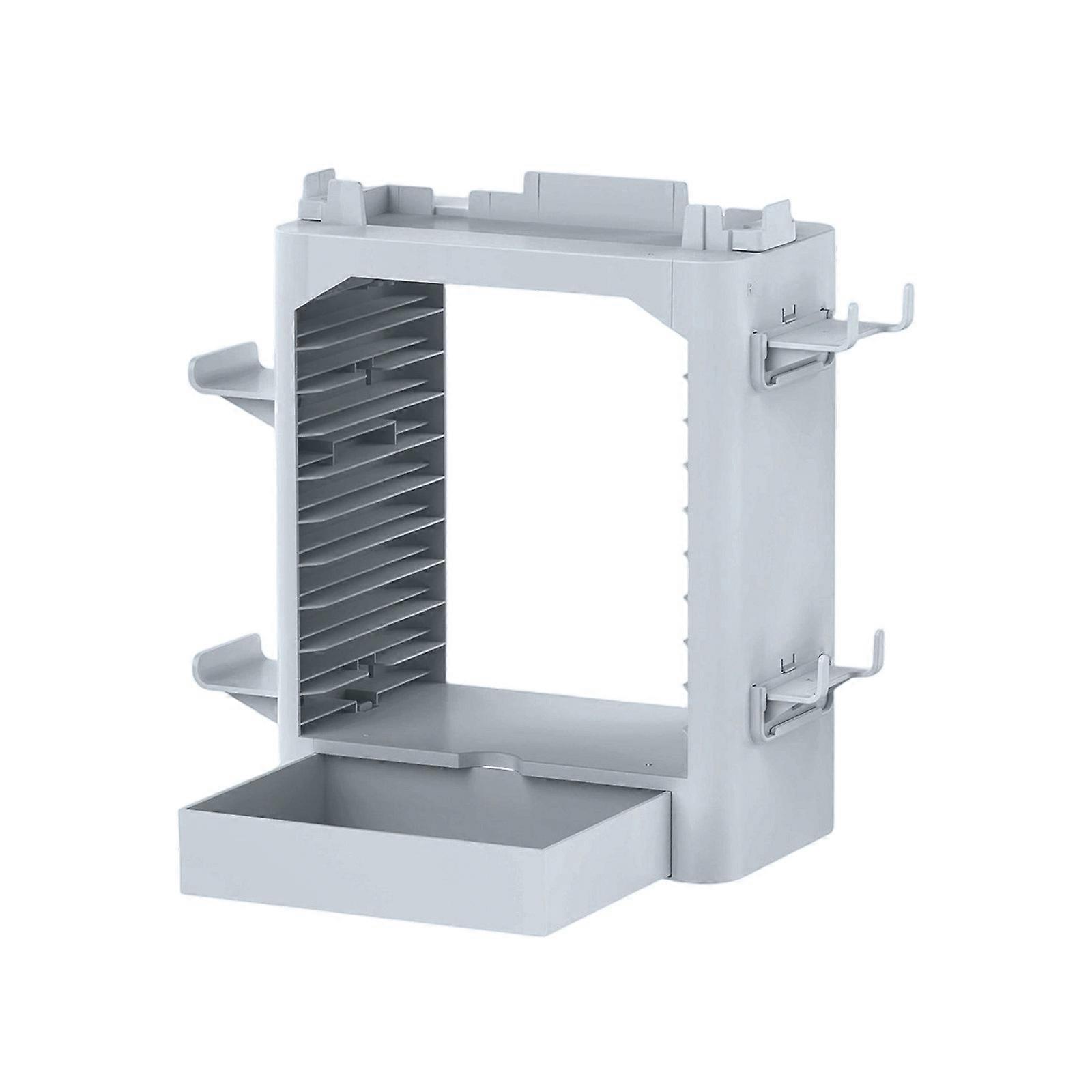 Game Disk Storage Tower Stand Organizing Holder for NS / NS2 Console Controller Gaming Accessory Multifunction  White
