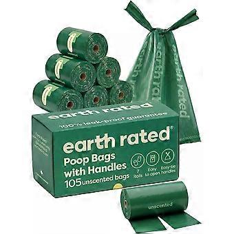 600 Dog Poo Bags with Handles Leakproof Lavender Scent Easy Tie Strong