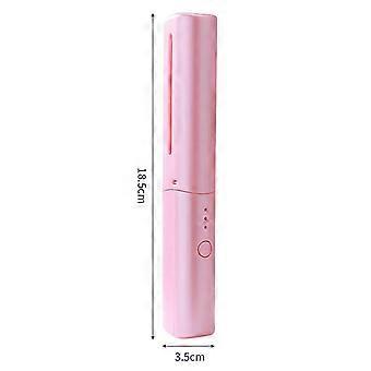 Portable Wireless Hair Straightening Comb, Adjustable Temperature, USB Rechargeable, Travel-Friendly Styling Brush