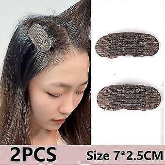 2pcs Puff Hair Head Cushion Haarspangen Unsichtbares Volumen Haarbasis Flauschige Schwammclip Bun DIY Haarstyling-Tool für Frauen Mädchen