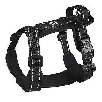 Arnés para perros anti-escape con manija Chaleco de arnés para perros de nailon reflectante para perros pequeños y medianos Bulldog francés que camina suministros para mascotas