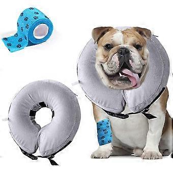Pet Inflatable Basic Dog Collars for Large Dogs, Comfy Pet Collar Cone for Recovery