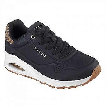 Skechers Damen-Sneaker Uno Stand On Air mit Leopardenmuster
