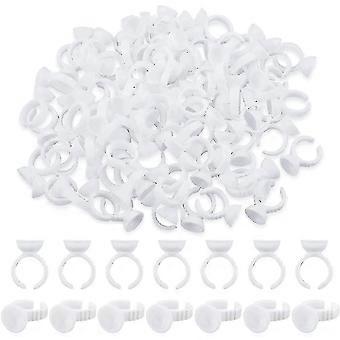400pcs Disposable Eyelash Glue Holder Rings