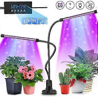 Grow Light 40 Led Grow Light With Cycle Auto Timer 20w 3 Modes 5 Brightness