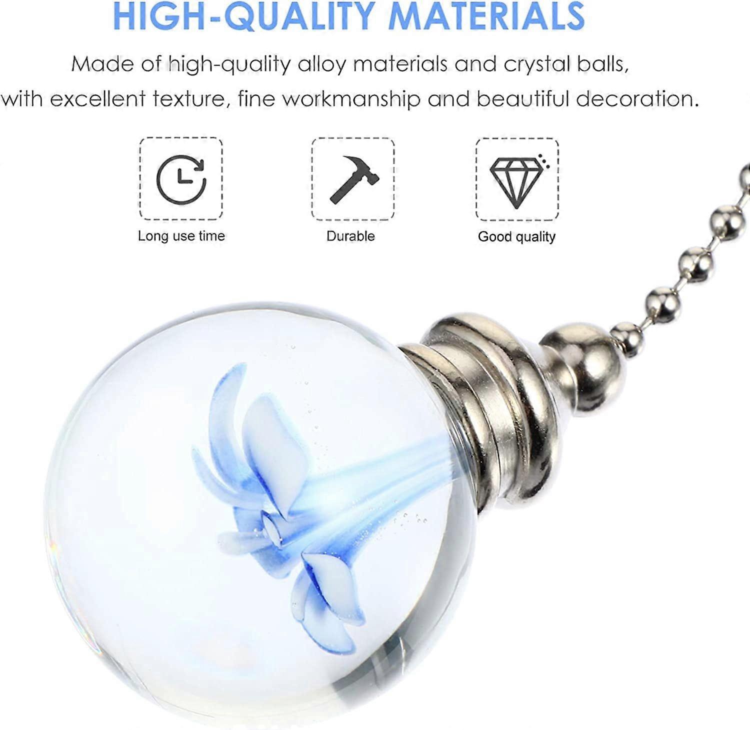 Crystal Ball Light Pull Chains Ceiling Fan Pulls Chain Chain Extender Pull Chain Extension Ceiling Light Lamp Chains