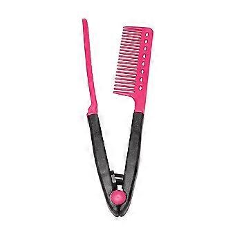 Friseur DIY Haar Design Haar gerade Faltung Typ V Kamm Rot Schwarz