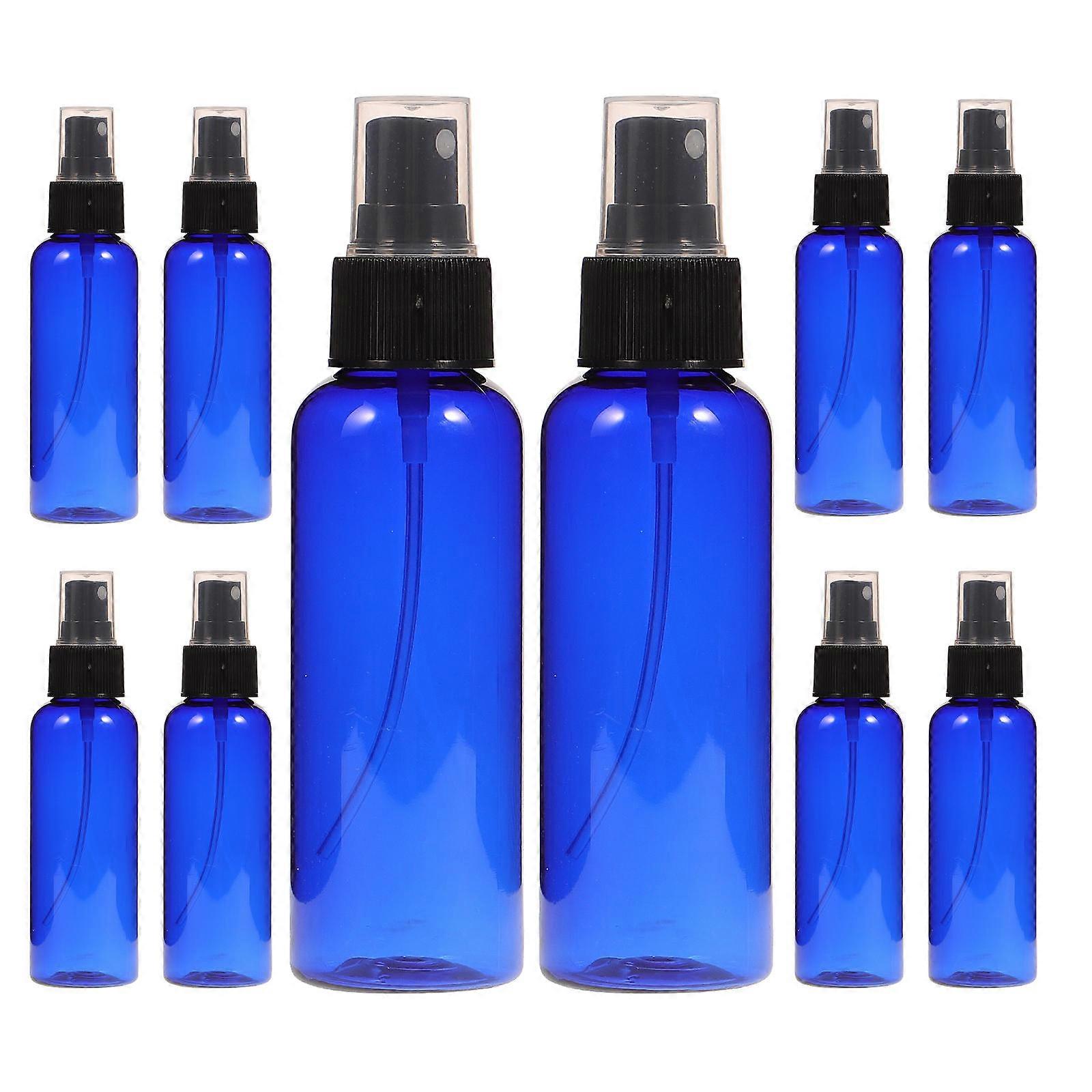 10 st 100 ml tomma sprayflaskor påfyllningsbara flaskor bärbara vätskeflaskor för resor blå
