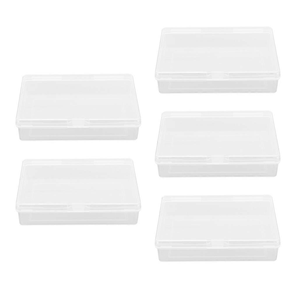 5pcs Empty Poker Cards Boxes Plastic Poker Cards Storage Boxes Containers