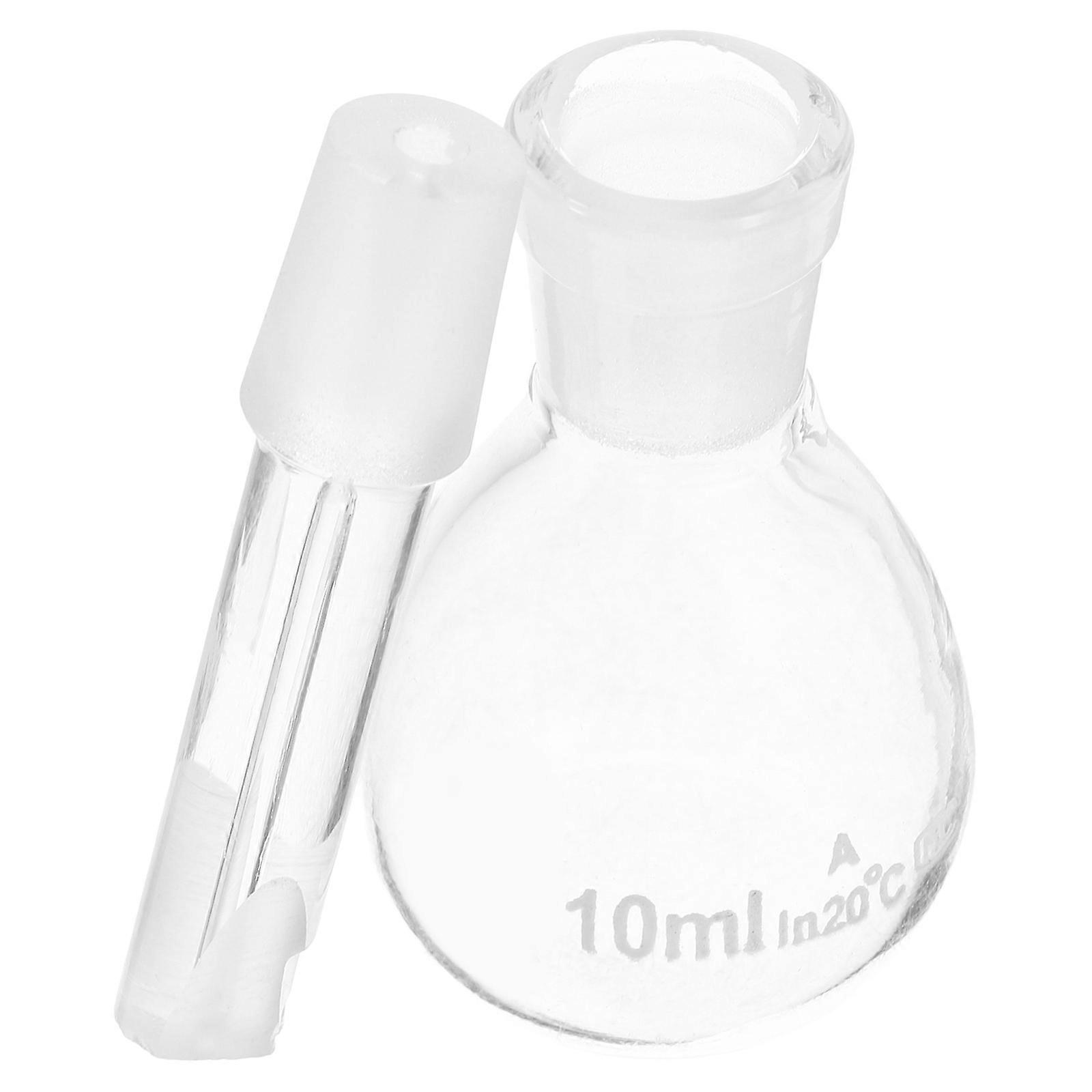 Gravity Bottle Glass Pycnometer with Perforated Stopper Empty Lab Bottle(10ml)