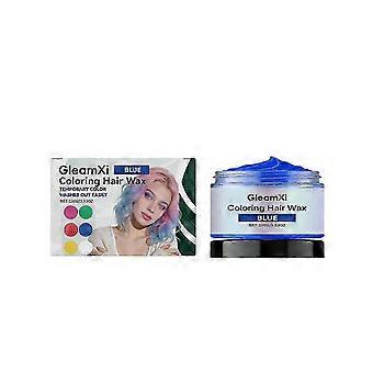 Blue Temporary Hair Color Cream - Gentle, Natural & Even Coverage, Fashionable Hair Dye with Magnesium Sulfate, Moisturizing & Easy to Use