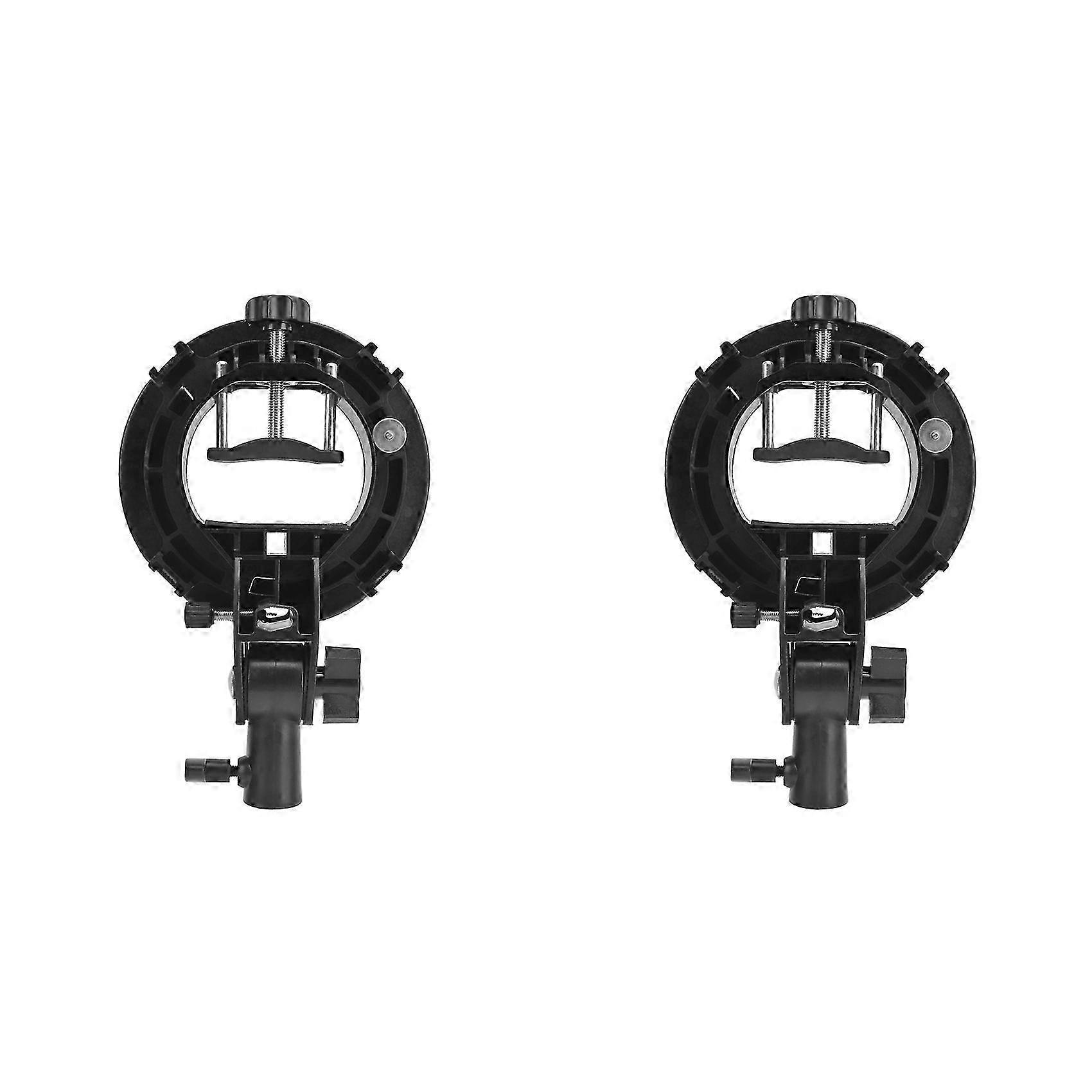 2X S Type Bracket compatible with Bowens Mount Holder S Type Bracket Holder compatible with Speedlite Flash Snoot Softbox