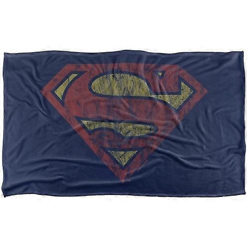 Superman Distressed Logo Blanket