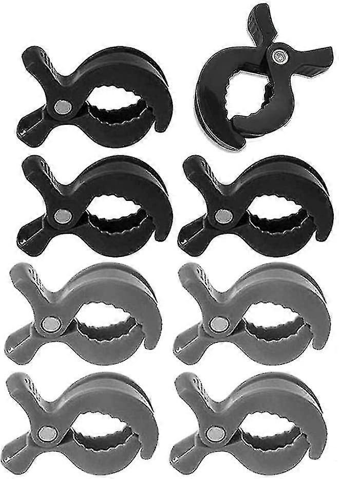 8pcs Stroller Hook & Buggy Clip Set Stroller Clamp Clips Set
