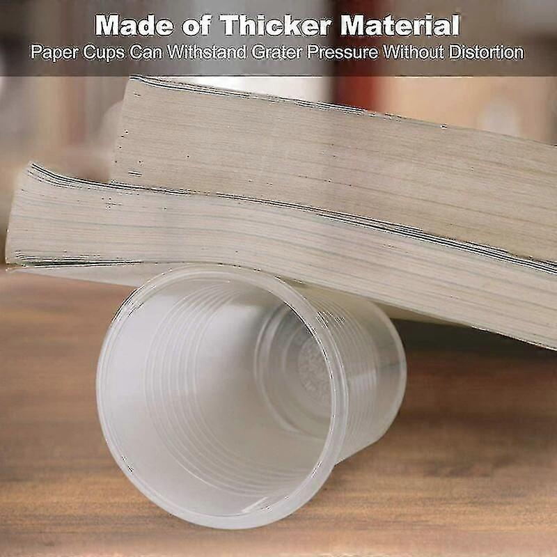 100 Pcs Clear Disposable Plastic Cups