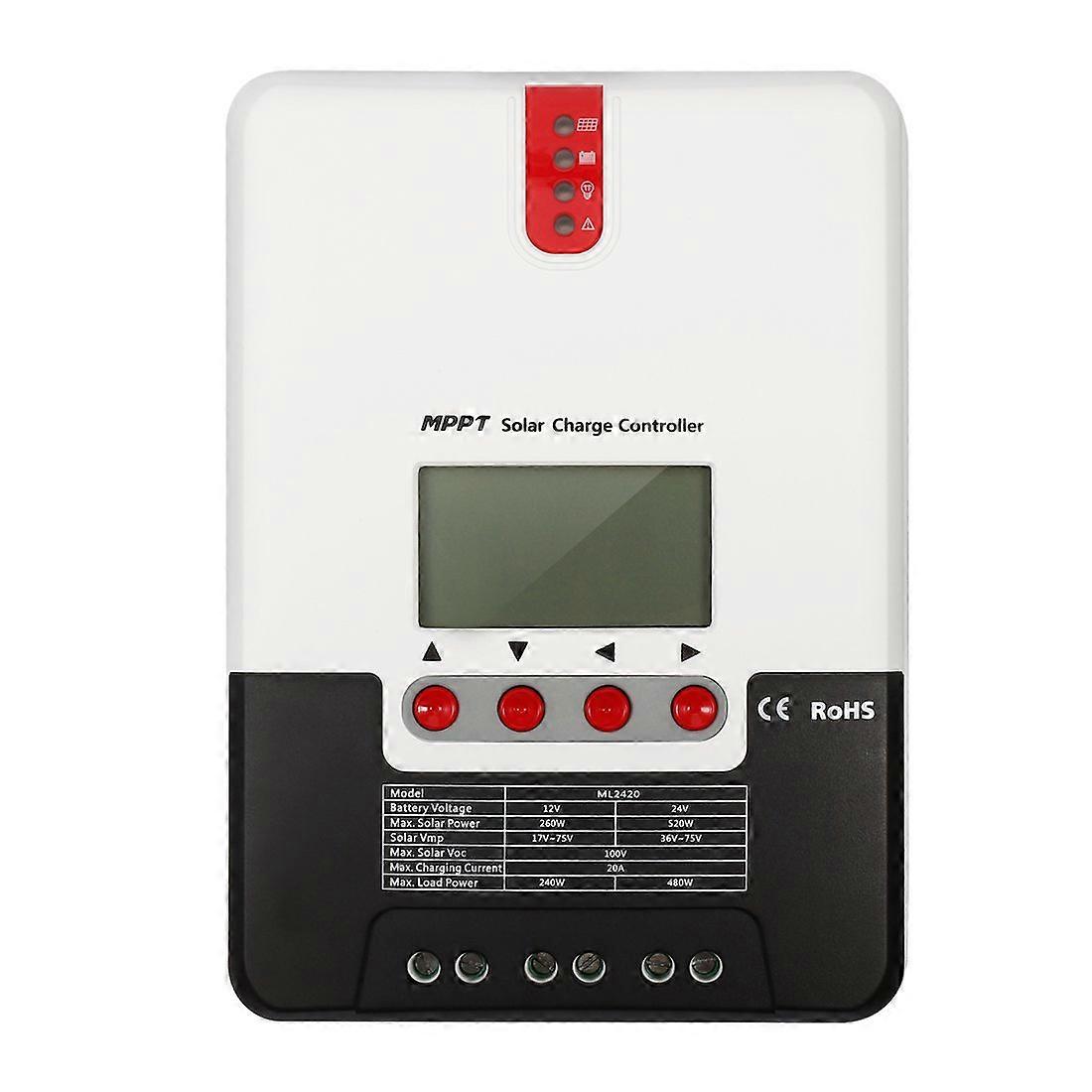 20A MPPT Solar Charge Controller 12V/24V with LCD Display for Off Grid Energy Optimization