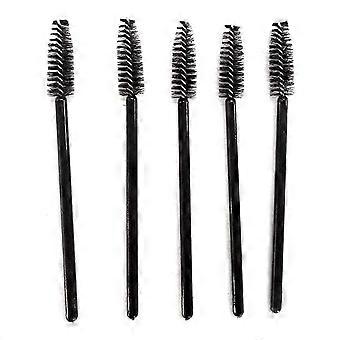 Mascara Wands Eyelash Brush for Makeup 12Pcs Black Nylon Tool Kit