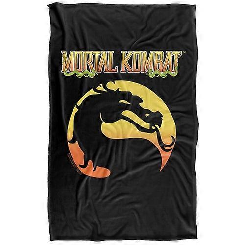 Mortal Kombat Klassic Logo Supersoft Blanket