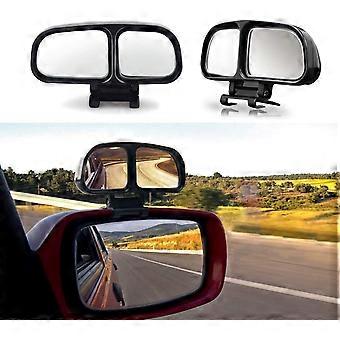 Espelho de ponto cego, espelho de ponto cego do carro, 2pcs grande angular ajustável para reboque de van de carro