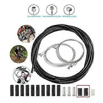 Bike Inner Brake Cable Housing Set, Metal Material, Universal for Bike Maintenance Repair, 5.0m Length, Reliable Braking Control