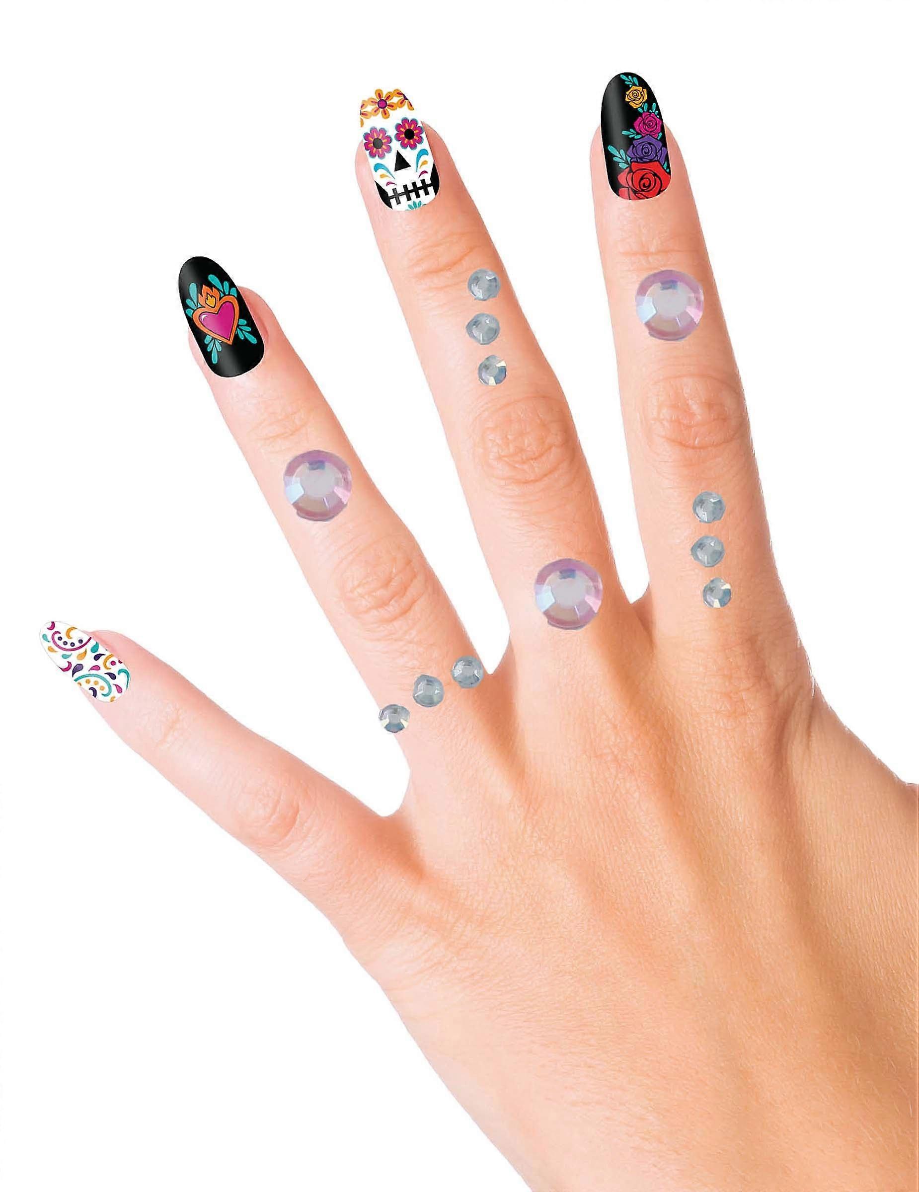 Pink crystal adhesive face jewels