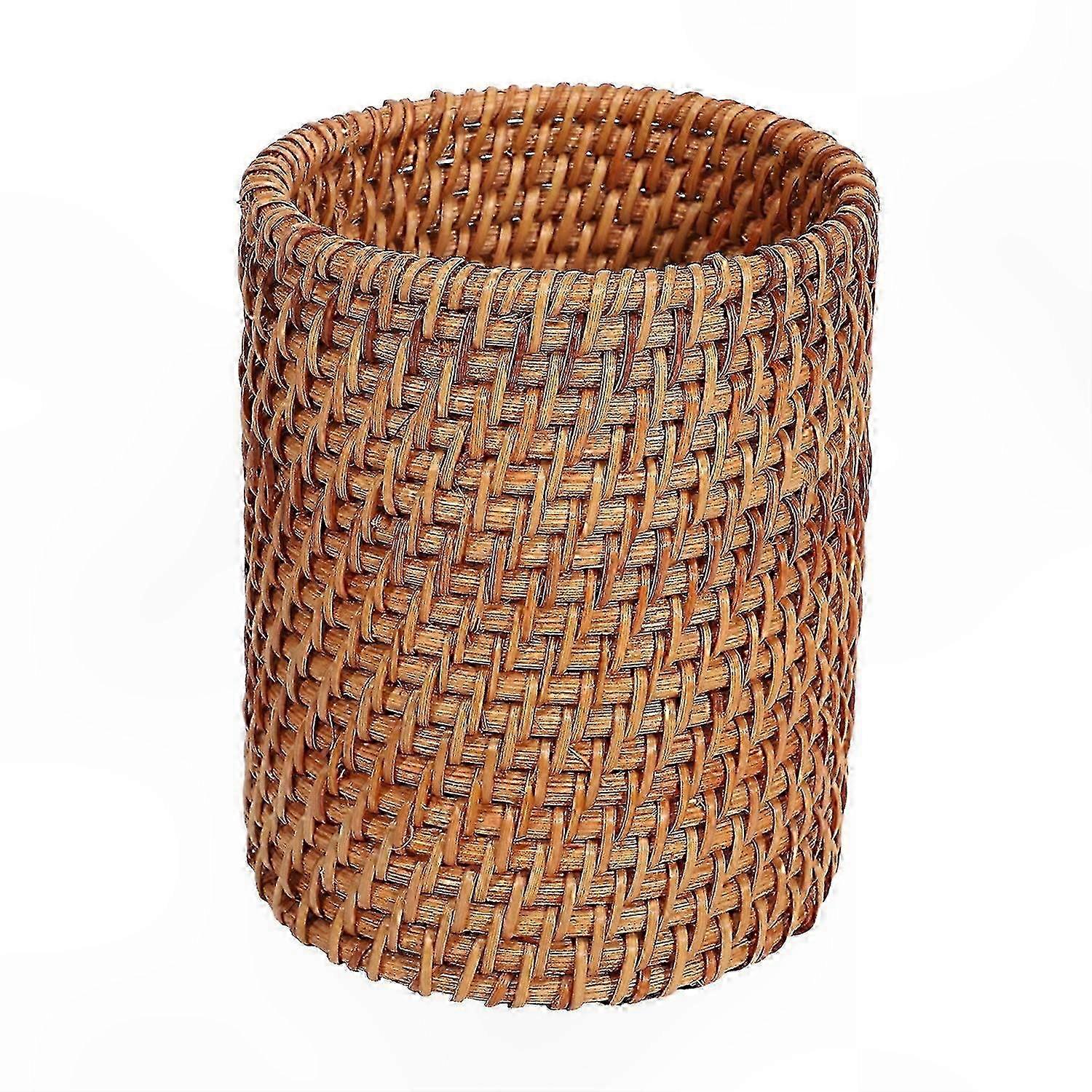 Smooth-Edged Wicker Cutlery Basket