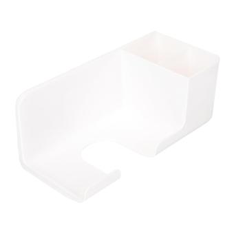 Wandmontierter Haartrocknerhalter mit Klebe- und Bohrbefestigung, platzsparender Badezimmer-Organizer aus ABS