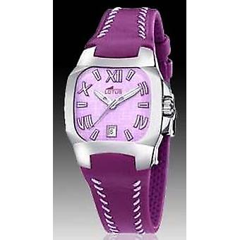 Lotus code Quartz Analog Woman Watch with Cowhide Bracelet 15510/3