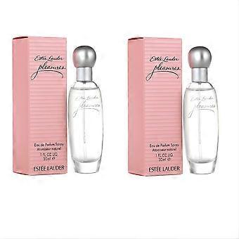 2er-Pack - Estée Lauder Pleasures Damenparfüm, Eau de Parfum, 30 ml.