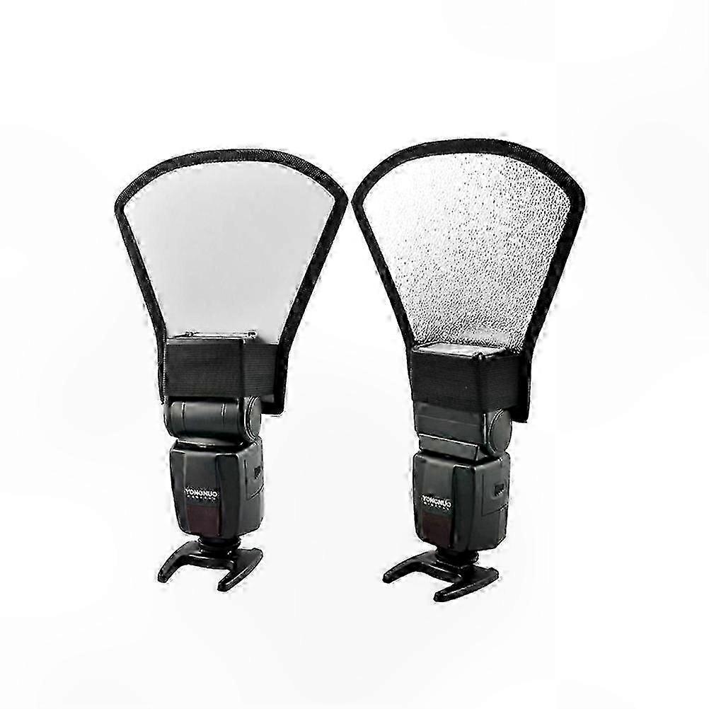 Multi-Purpose Camera Flash Bounce Diffuser & Reflecting Plate for Photography Equipment, 2 Pcs External Flash Reflector