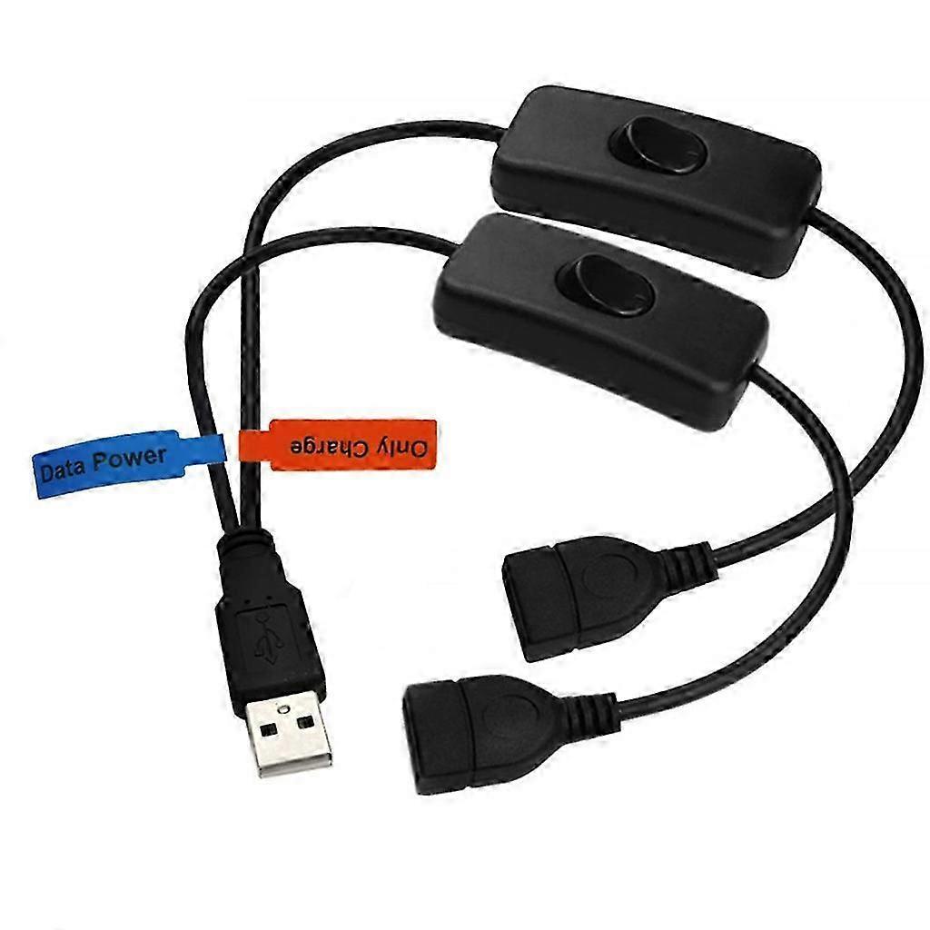 30cm USB Y Splitter Dual Port
