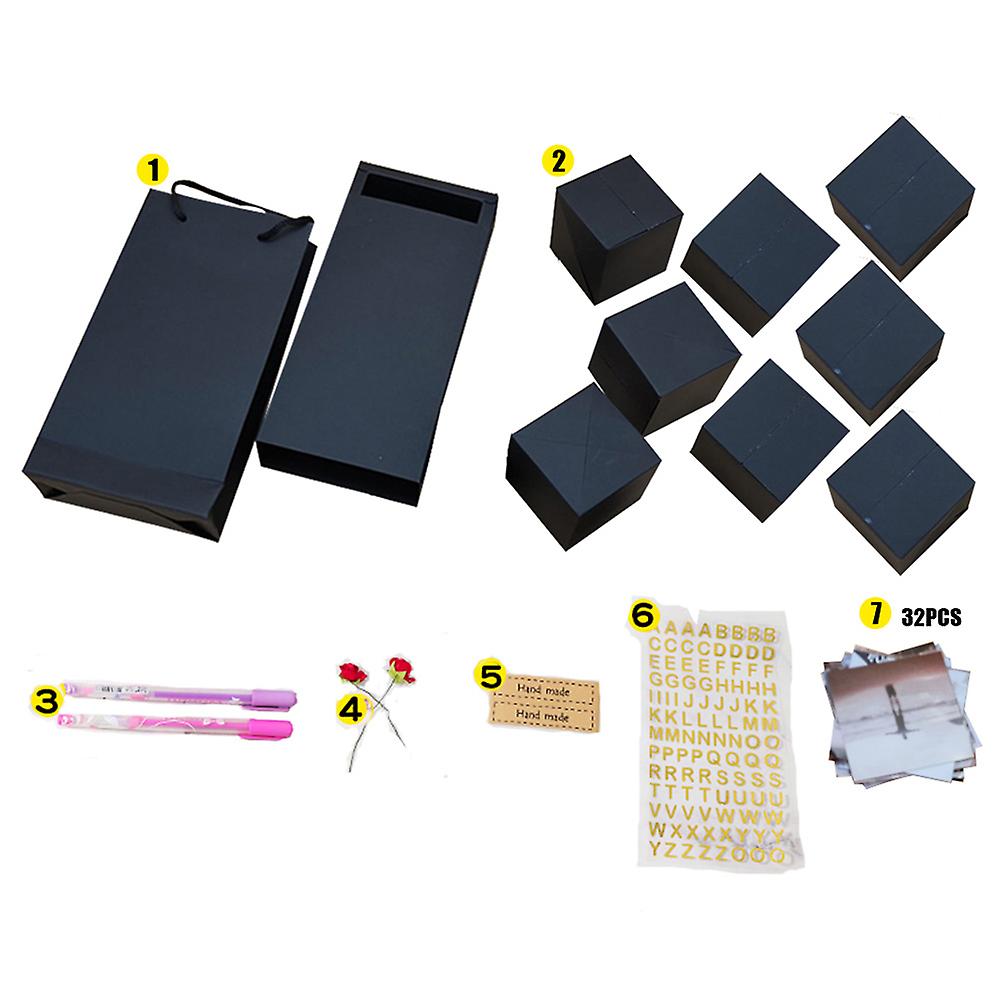 Explosion Box DIY Photo Album Handmade Scrapbooking Bouncing Gift Box for Birthday Anniversary
