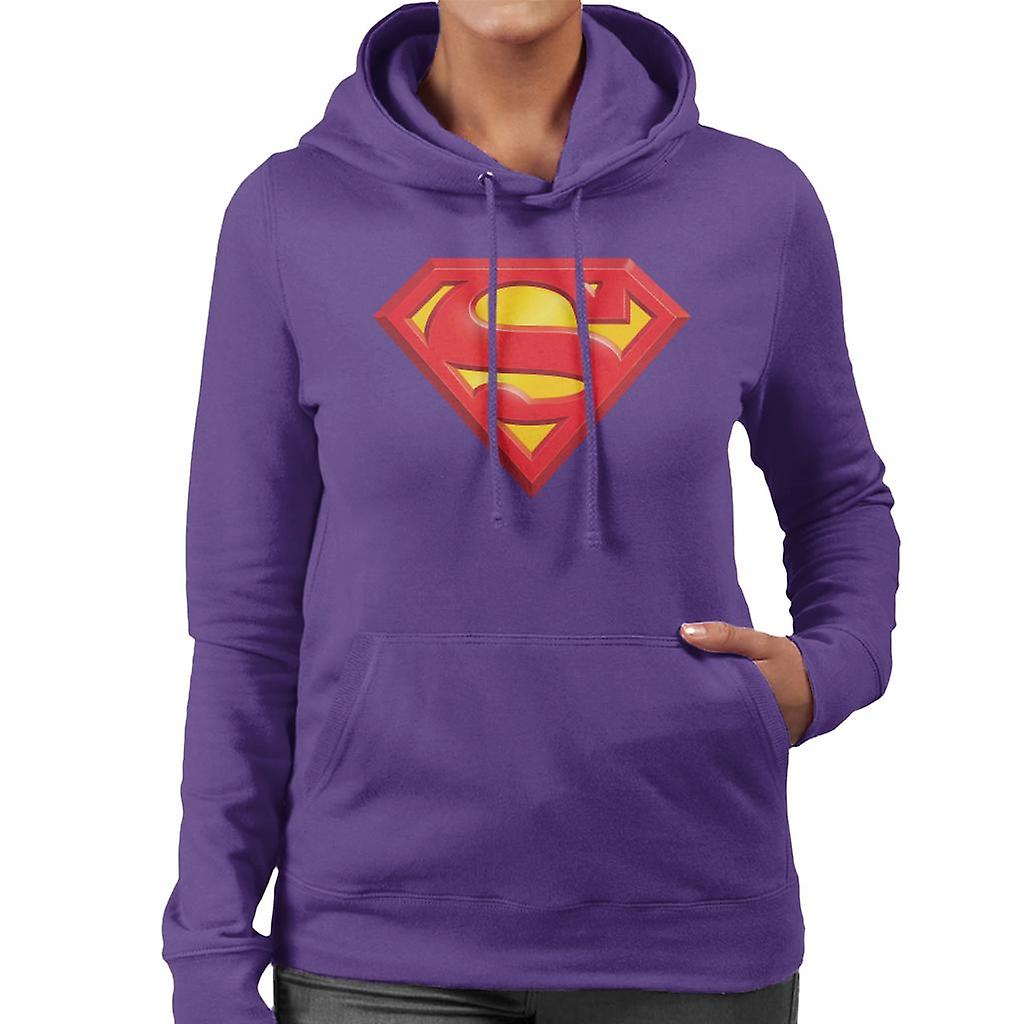Superman Classic Logo Women's Hooded Sweatshirt