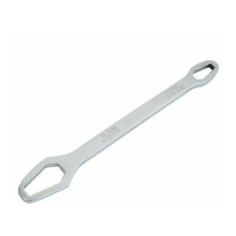 Multifunctional plum wrench double ended adjustable open wrench