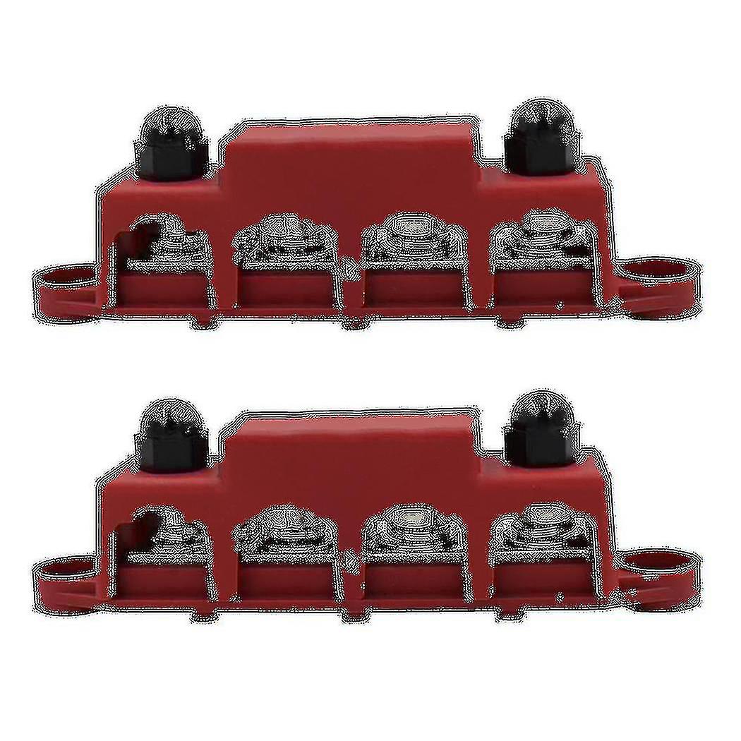 2PCS توزيع كتلة Busbar مربع سيارة Rv كابل منظم مربع M10