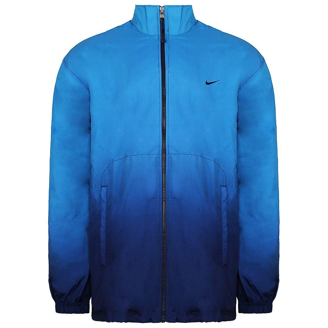 Nike Graphic Logo Long Sleeve Zip Up Blue Mens Jacket 172452 453