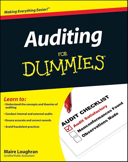 Auditing For Dummies by Maire Loughran Paperback Book