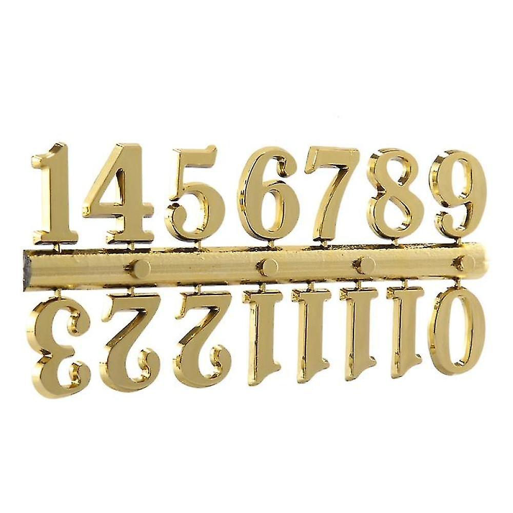 6pcs Quartz Clock Movement Mechanism Replacement Clock Numerals Kit For Diy Wall Clock Handicrafts