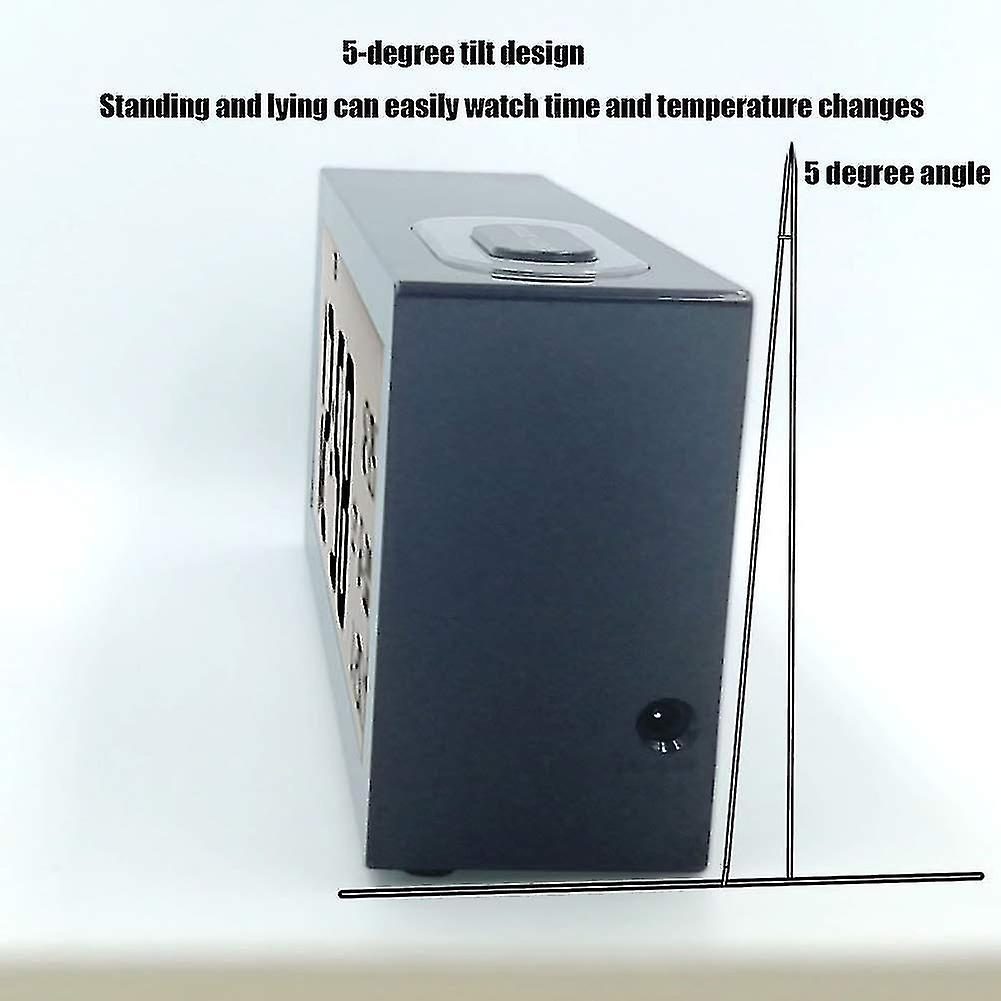 Alarm Clocks Bedside Non Ticking Battery Operated Digital Clock Large Display